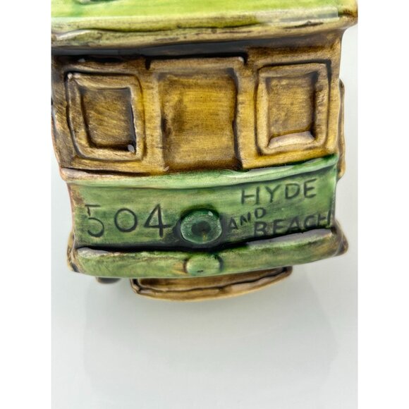 San Francisco E.F. Clements EFCCO Trolley Car Ceramic Pottery Planter Japan READ - Picture 5 of 16